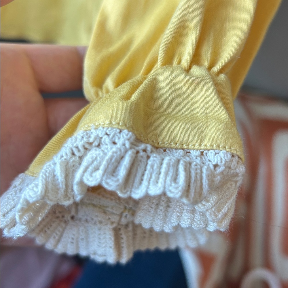 Wolf &Rita yellow Ruffled Collar Blouse - Picture 4 of 7